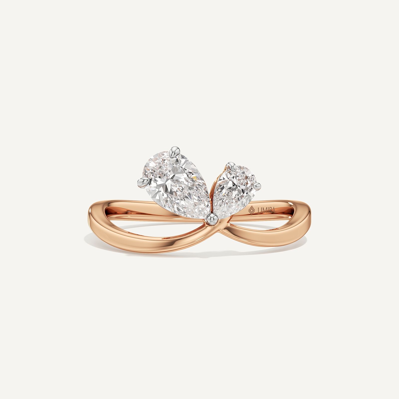 0.50 & 1 Ct Pear Duo Toi et Moi Diamond