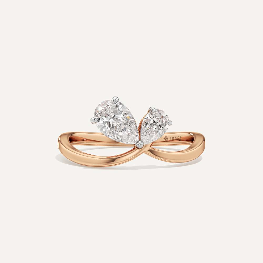 0.50 & 1 Ct Pear Duo Toi et Moi Diamond