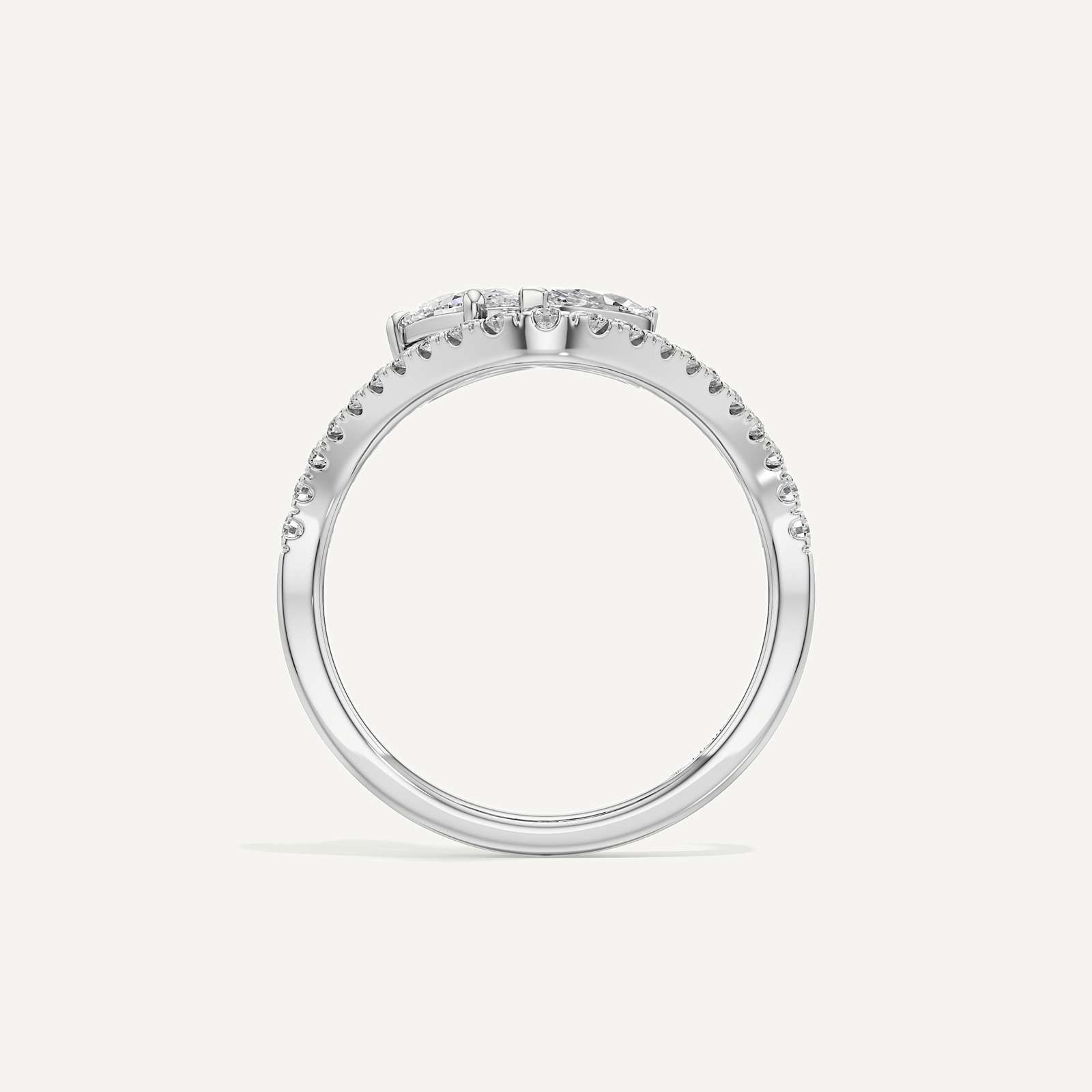 Marquise & Oval Wave Toi et Moi Diamond